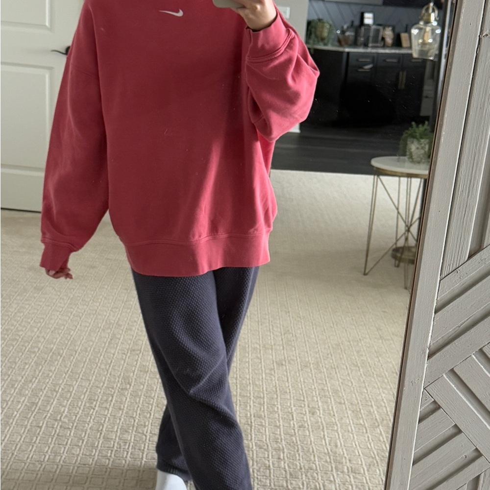 Nike Pink Oversized Crew Neck